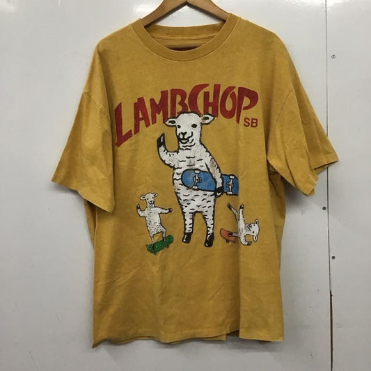 グラニフ graniph Tシャツ 半袖 半袖カットソー プリントTシャツ クルーネックカットソー XL プリント 黄 / イエロー /  メンズ USED 古着 中古 10149121