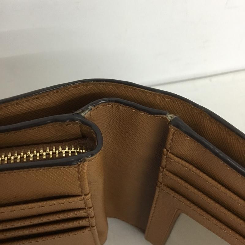 マイケルコース MICHAEL KORS 財布 二つ折り 35F8GTVF2B L字ファスナー ロゴ、文字 茶 / ブラウン /  レディース USED 古着 中古 10136341