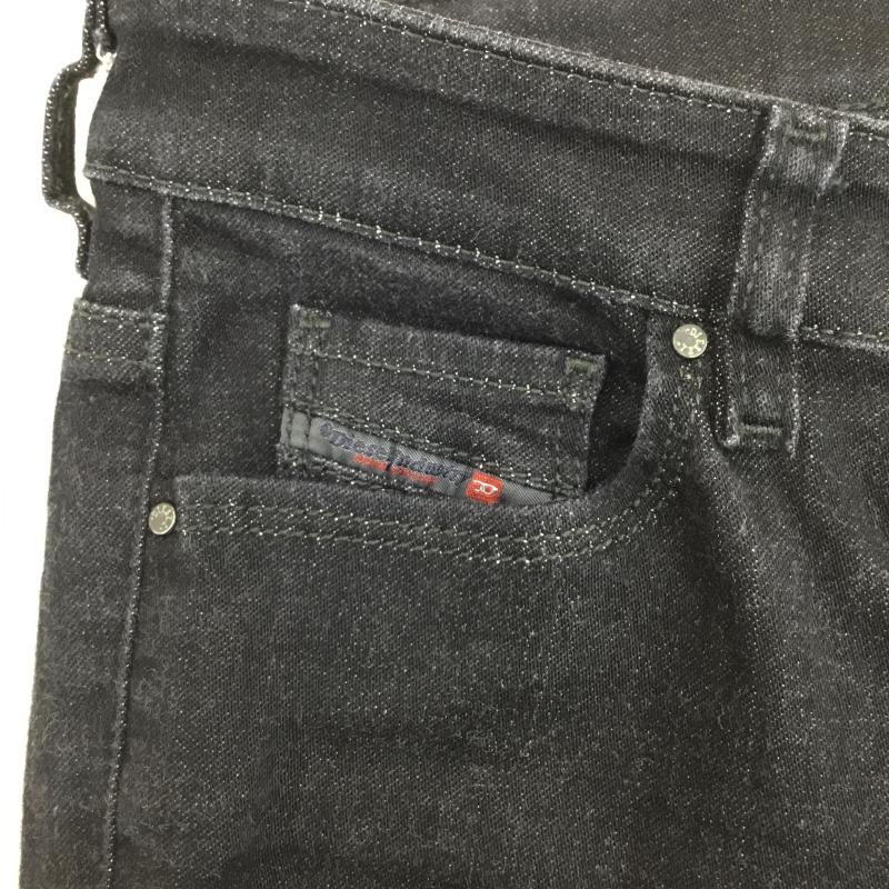 ディーゼル DIESEL パンツ デニム、ジーンズ DIESEL WASH 0832B STRETCH W25 ロゴ、文字 黒 / ブラック /  レディース USED 古着 中古 10139167
