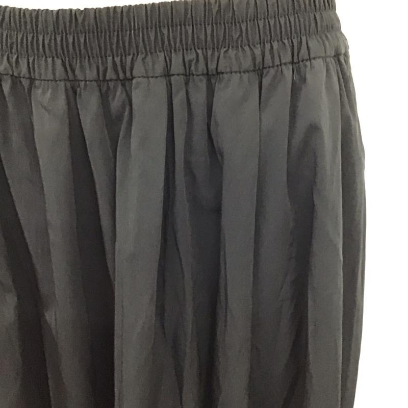 ザラ ZARA スカート ロングスカート 4437 246 800 フレアスカート L 無地 黒 / ブラック /  レディース USED 古着 中古 10115299