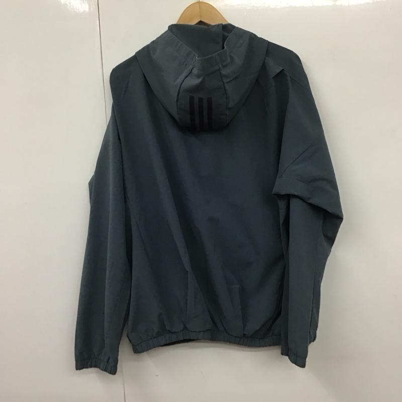 アディダス adidas ジャケット、上着 ジャケット、ブレザー fm5398 メッシュジャケット ジップアップジャケット アウター ロゴ、文字 紺 / ネイビー /  メンズ USED 古着 中古 10130686