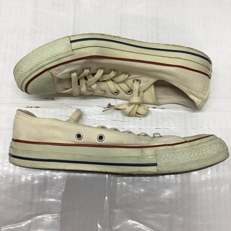 コンバース CONVERSE スニーカー スニーカー M9165 ALL STAR OX 25cm 25.0cm ロゴ、文字 アイボリー / アイボリー /  レディース USED 古着 中古 10118783