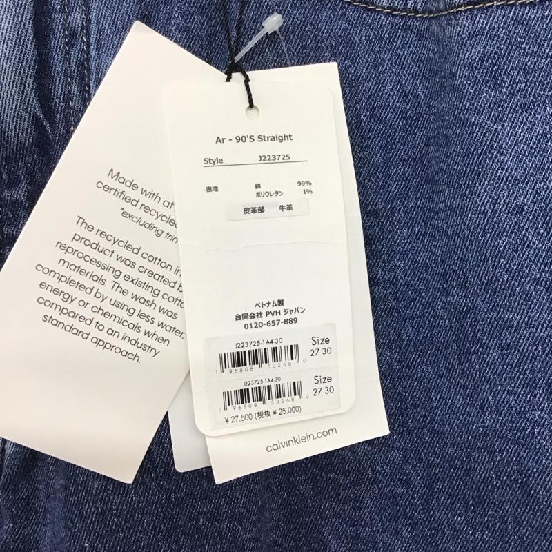 カルバン・クライン Calvin Klein パンツ デニム、ジーンズ 27インチ 無地 水色 / ライトブルー /  レディース USED 古着 中古 10140637