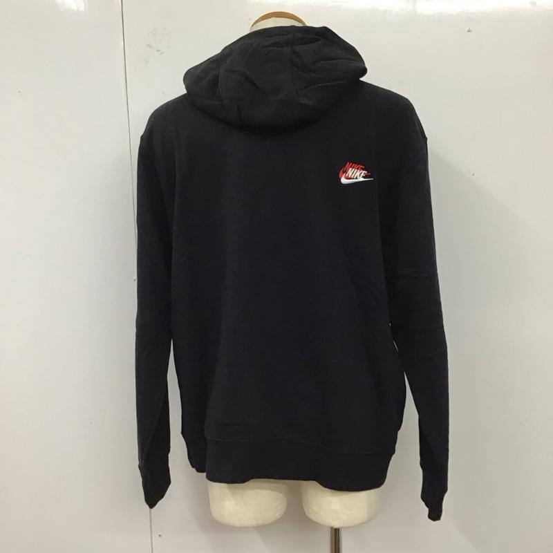 ナイキ NIKE パーカー 長袖 dd4667-010 パッチプルオーバー パーカー クラブフリース 長袖パーカー XXL ロゴ、文字 黒 / ブラック /  メンズ USED 古着 中古 10120626