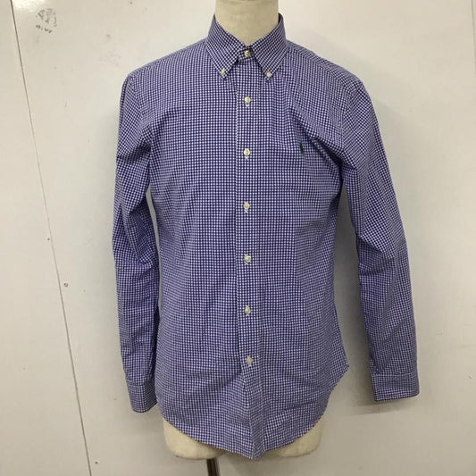 ラルフローレン RALPHLAUREN シャツ、ブラウス 長袖 長袖シャツ チェックシャツ カラーシャツ ボタンダウンシャツ M チェック 白 / ホワイト / X 青 / ブルー /  メンズ USED 古着 中古 10127982