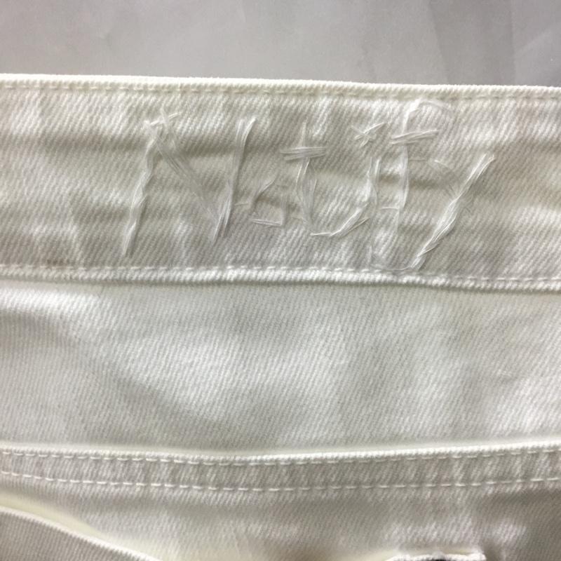 ノティファイ NOTIFY パンツ デニム、ジーンズ デニムパンツ ストレートパンツ ワイドパンツ カジュアルパンツ 30インチ 無地 白 / ホワイト /  メンズ USED 古着 中古 10115759