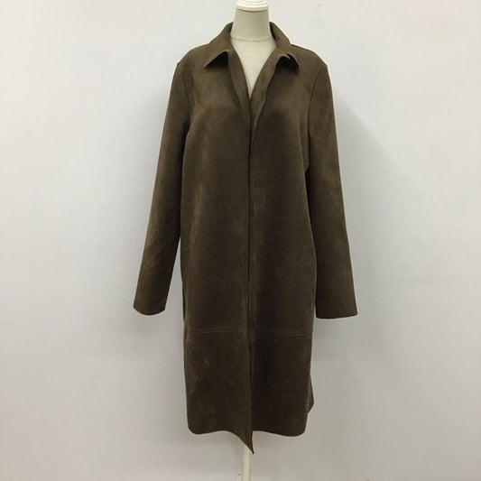 ザラ ZARA コート コート一般 2712 151 700 フェイクスウェード M 無地 茶 / ブラウン /  レディース USED 古着 中古 10117224