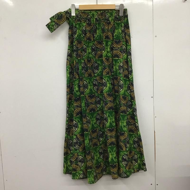 フリークスストア FREAK S STORE スカート ロングスカート FREE 総柄 緑 / グリーン /  レディース USED 古着 中古 10148719