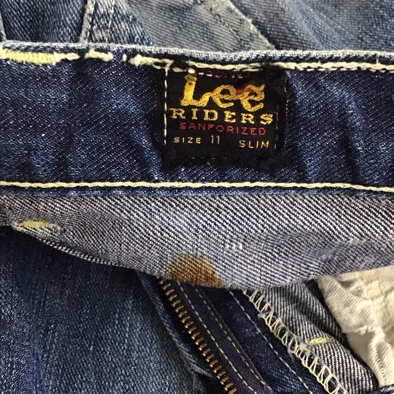 リー Lee パンツ デニム、ジーンズ 無地 インディゴ / インディゴ /  ボーイズ USED 古着 中古 10136956
