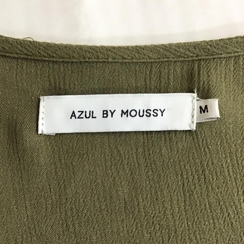 アズールバイマウジー AZUL BY MOUSSY ワンピース ロングスカート 250ASS30-A001 レーヨン楊柳ワンピガウン M 無地 カーキ / カーキ /  レディース USED 古着 中古 10116776