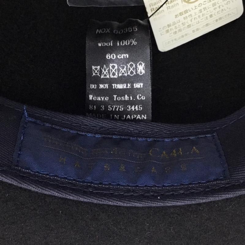 カシラ CA4LA 帽子 ハット NOX00355 KNOX ウール フェルト中折れハット 無地 黒 / ブラック /  メンズ USED 古着 中古 10119198