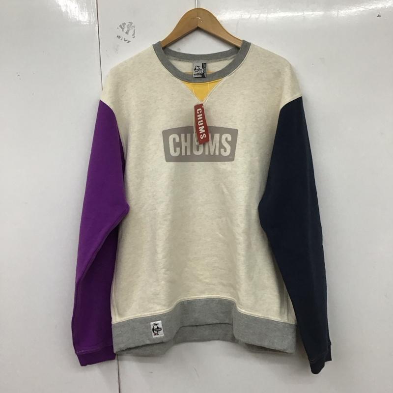 チャムス CHUMS トレーナー 長袖 長袖トレーナー スウェット クルーネック プルオーバー L ロゴ、文字 マルチカラー / マルチカラー /  メンズ USED 古着 中古 10129027