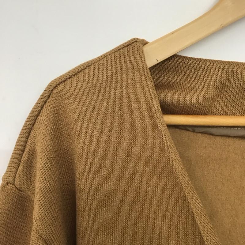 サマンサモスモス Samansa Mos2 ジャケット、上着 ジャンパー、ブルゾン 長袖ロングジャケット アウター ロングカーディガン L 無地 キャメル / キャメル /  レディース USED 古着 中古 10147118