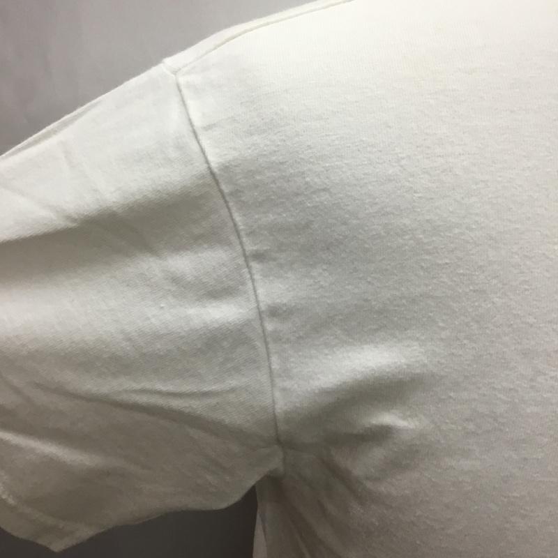 フラットヘッド The Flat Head Tシャツ 半袖 半袖カットソー プリントTシャツ クルーネックカットソー 38 ロゴ、文字 白 / ホワイト /  メンズ USED 古着 中古 10116715