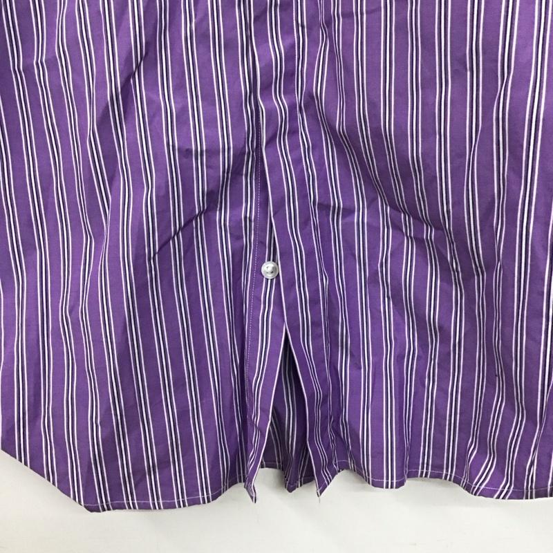 ラルフローレン RALPHLAUREN シャツ、ブラウス 半袖 KKWS022527 ストライプ 6 ワンポイント 紫 / パープル /  レディース USED 古着 中古 10144108