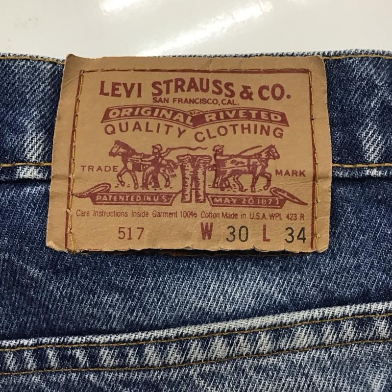 リーバイストラウスアンドコー Levi Strauss & co. パンツ デニム、ジーンズ 90S USA 517 デニムパンツ ストレートパンツ カジュアルパンツ 30インチ 無地 インディゴ / インディゴ /  メンズ USED 古着 中古 10110382