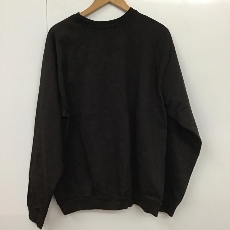 アッシュ H カットソー 長袖 長袖カットソー 無地カットソー クルーネック L 無地 黒 / ブラック /  メンズ USED 古着 中古 10130980