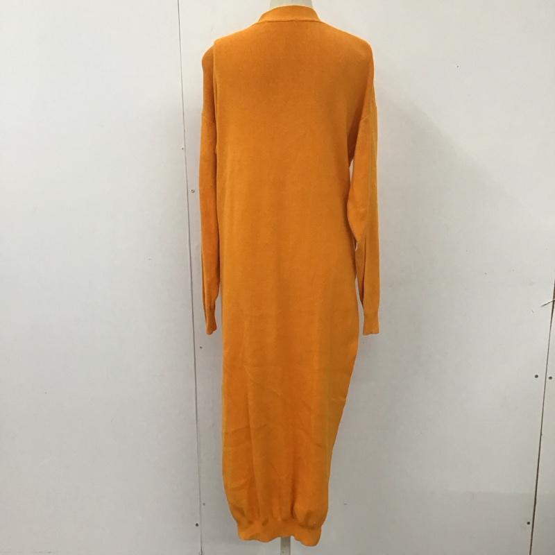 スライ SLY カーディガン 長袖 030dsa70-4240 SIDEBUTTONSLITLONGカーディガン 長袖カーディガン FREE 無地 橙 / オレンジ /  レディース USED 古着 中古 10113717