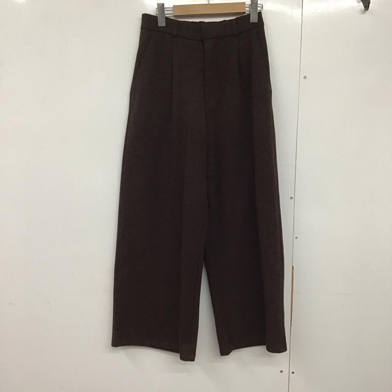 ディスコート Discoat パンツ スラックス dcz1052102A0006 レイメスウェットライクパンツ L 無地 茶 / ブラウン /  レディース USED 古着 中古 10143389