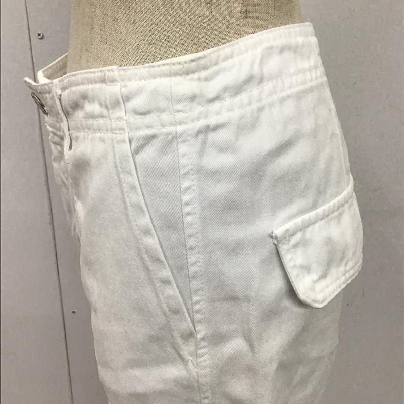 ザラ ZARA パンツ ワークパンツ、ペインターパンツ カーゴパンツ カジュアルパンツ ワイドパンツ ワークパンツ ミリタリーパンツ 34 無地 白 / ホワイト /  レディース USED 古着 中古 10110448