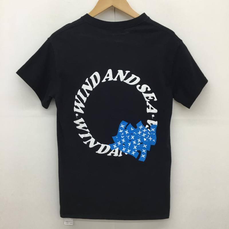 ウィンダンシー WIND AND SEA Tシャツ 半袖 XXX-WDS-02　GX-S20－WSST-02　WIND AND SEA × GOD SELECTION XXX S ロゴ、文字 黒 / ブラック /  メンズ USED 古着 中古 10127863