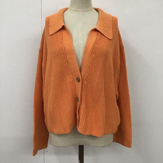 ローリーズファーム LOWRYS FARM カーディガン 長袖 FREE 無地 橙 / オレンジ /  レディース USED 古着 中古 10121745
