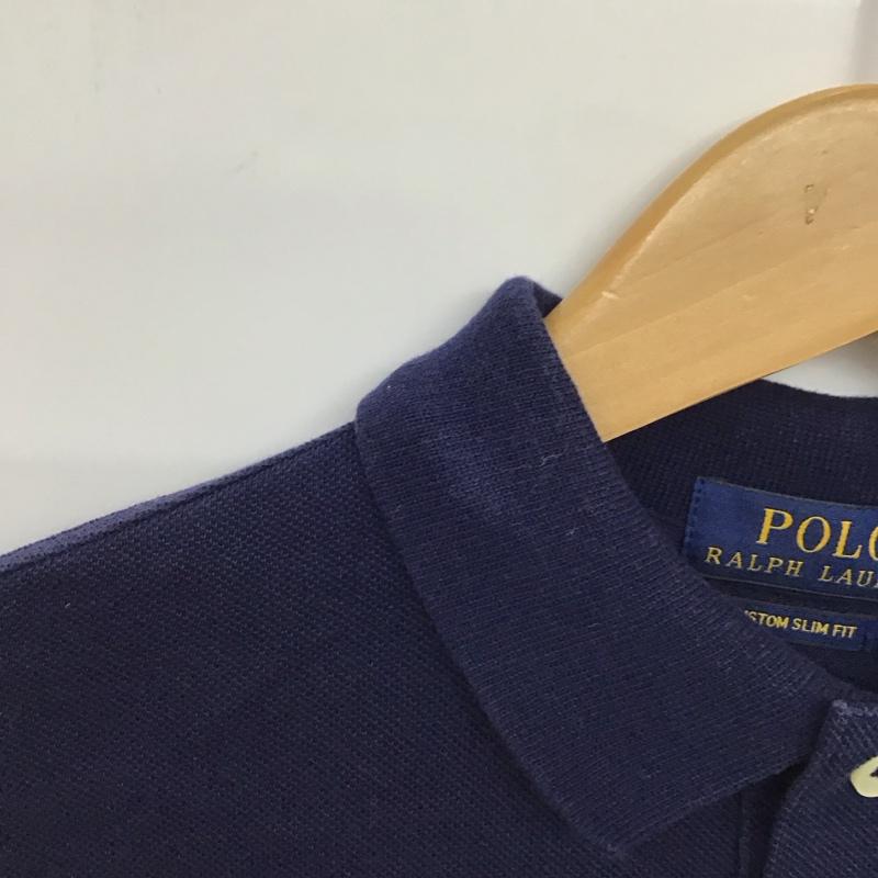 ポロラルフローレン POLO RALPH LAUREN ポロシャツ 半袖 半袖ポロシャツ カラーシャツ 半袖カットソー XS ロゴ、文字 白 / ホワイト / X 紺 / ネイビー /  メンズ USED 古着 中古 10150886
