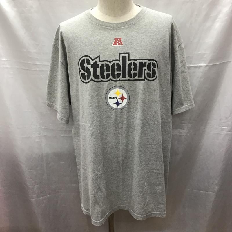 古着 USED Tシャツ 半袖 半袖カットソー プリントTシャツ クルーネックカットソー XL プリント 灰 / グレー /  メンズ USED 古着 中古 10116221