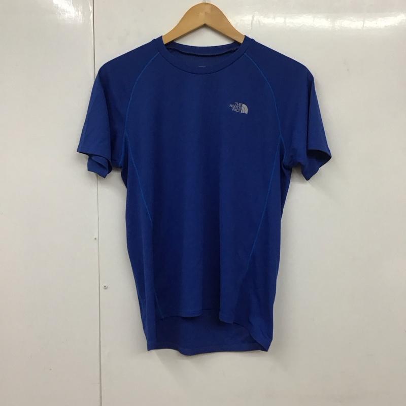 ザノースフェイス THE NORTH FACE Tシャツ 半袖 nt34101 速乾Tシャツ ショートスリーブ ソークールクルー プリントTシャツ M ロゴ、文字 青 / ブルー /  メンズ USED 古着 中古 10130471