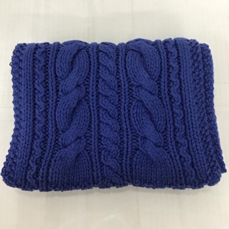 ウミキュウゼロハチ UMII908 マフラー マフラー 45RPM スヌード ウール  青 / ブルー /  メンズ USED 古着 中古 10111524