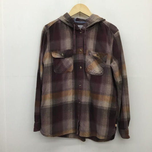 カーハート Carhartt パーカー 長袖 L チェック えんじ / ワインレッド / X ベージュ / ベージュ / X 橙 / オレンジ /  メンズ USED 古着 中古 10136989