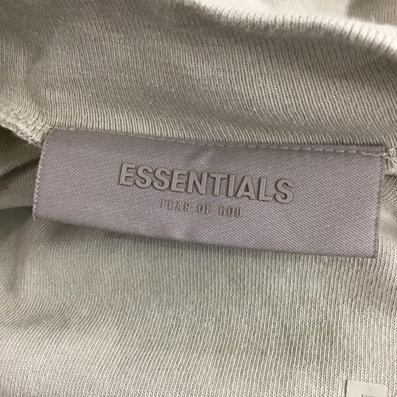 エッセンシャルズ ESSENTIALS Tシャツ 半袖 モックネック S ロゴ、文字 ベージュ / ベージュ /  メンズ USED 古着 中古 10111572