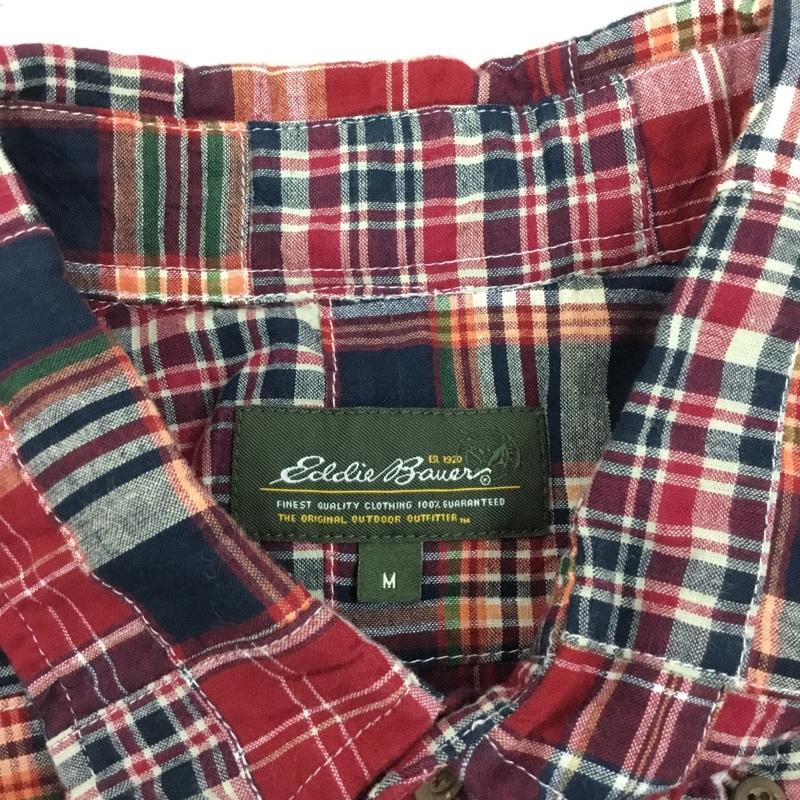 エディーバウアー Eddie Bauer シャツ、ブラウス 半袖 034-9894 ボタンダウン M チェック マルチカラー / マルチカラー /  メンズ USED 古着 中古 10111583