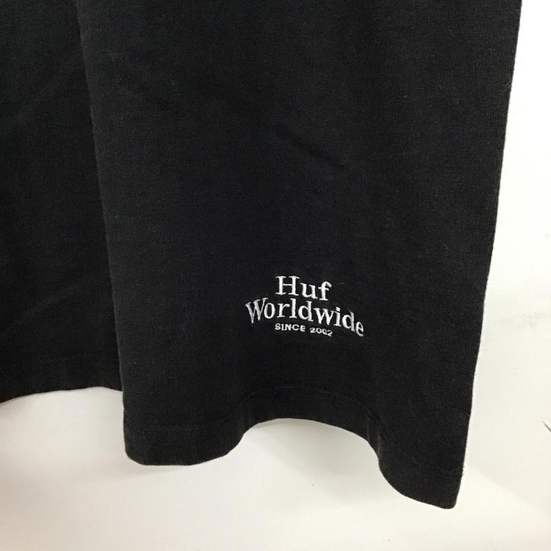 ハフ HUF Tシャツ 半袖 半袖カットソー プリントTシャツ クルーネックカットソー 無地 ダークグレー / ダークグレー /  メンズ USED 古着 中古 10150621