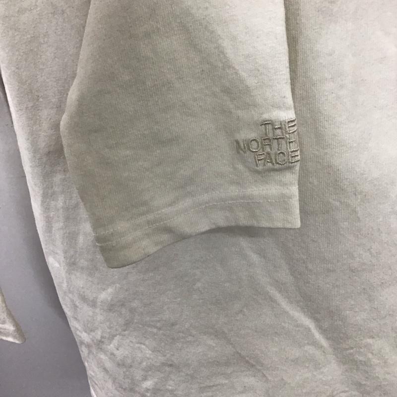 ザノースフェイス THE NORTH FACE Tシャツ 長袖 NT81732 PIGMENT DYE TEE ロンT L ロゴ、文字 アイボリー / アイボリー /  メンズ USED 古着 中古 10115598