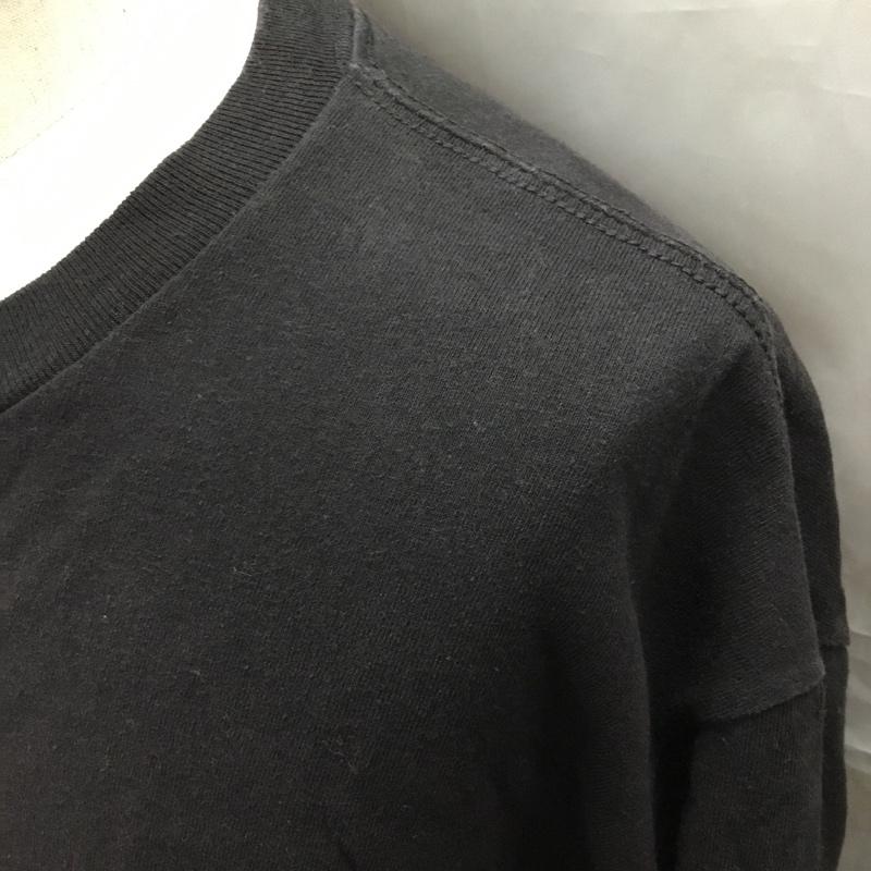 テンダーロイン TENDERLOIN Tシャツ 半袖 半袖カットソー プリントTシャツ クルーネックカットソー L ロゴ、文字 黒 / ブラック /  メンズ USED 古着 中古 10115199