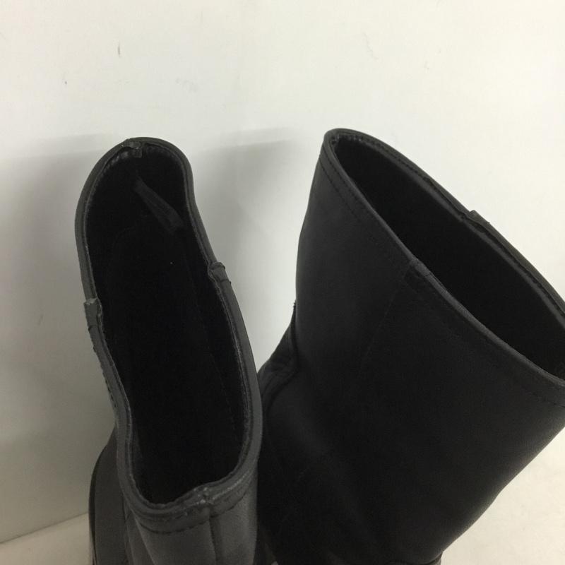 ザラ ZARA ブーツ ショートブーツ 2105 410 800 フェイクレザー ヒール EU35 無地 黒 / ブラック /  レディース USED 古着 中古 10143926