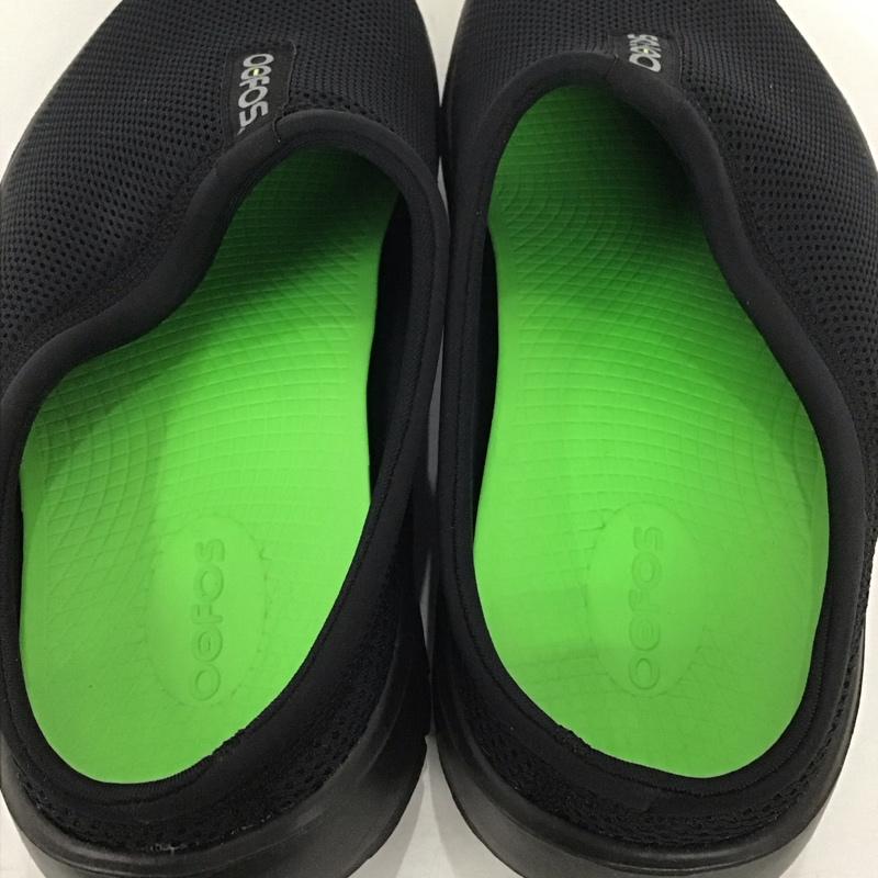 ウーフォス OOFOS サンダル サンダル 02012024 サボ EU43 ロゴ、文字 黒 / ブラック /  メンズ USED 古着 中古 10132469