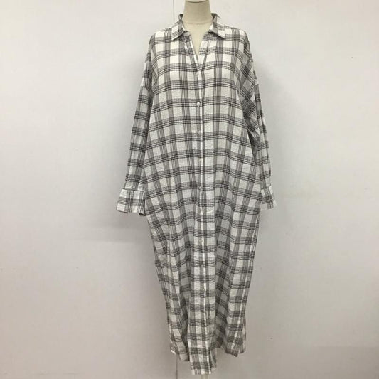 アルシーヴ archives ワンピース ロングスカート 長袖シャツワンピース カラーシャツワンピース ロングワンピース M チェック マルチカラー / マルチカラー /  レディース USED 古着 中古 10110288
