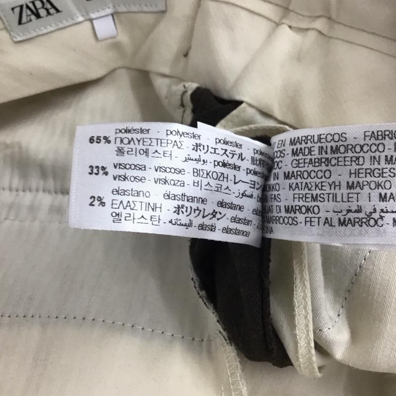 ザラ ZARA パンツ ショートパンツ ハーフパンツ S ストライプ 茶 / ブラウン /  レディース USED 古着 中古 10140009