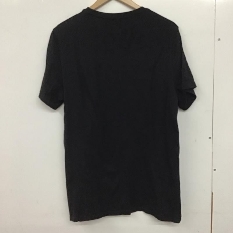 ゲス Guess Tシャツ 半袖 半袖カットソー プリントTシャツ クルーネックカットソー L プリント 黒 / ブラック /  メンズ USED 古着 中古 10145047