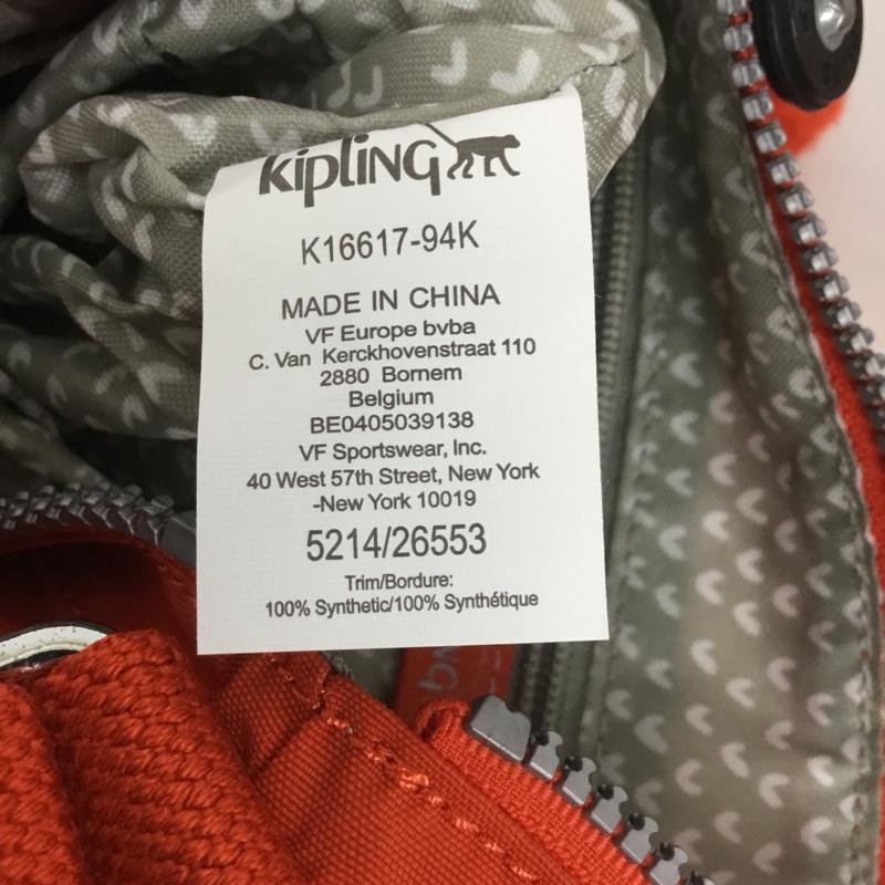 キプリング kipling ショルダーバッグ ショルダーバッグ K16617-94K ゴリラ MOYELLE ロゴ、文字 橙 / オレンジ /  レディース USED 古着 中古 10131722