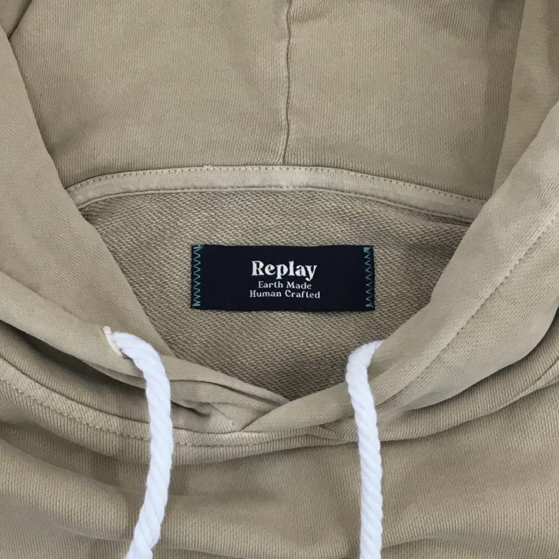 リプレイ REPLAY パーカー 長袖 REPLAY パーカー　M6157.000.23316E XL ロゴ、文字 茶 / ブラウン /  メンズ USED 古着 中古 10120878