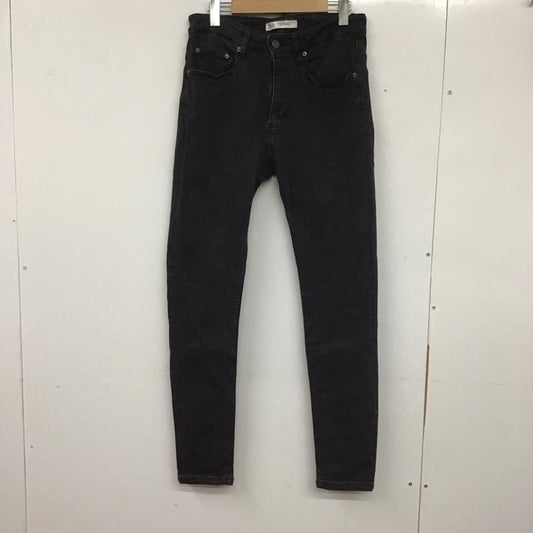 ザラ ZARA パンツ デニム、ジーンズ 5575 415 822 スキニー ストレッチ EU40 無地 黒 / ブラック /  レディース USED 古着 中古 10140201