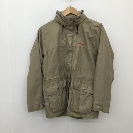 フェールラーベン FJALL RAVEN ジャケット、上着 ジャンパー、ブルゾン FR-1630L ナイロンパーカー　マウンテンパーカー L ロゴ、文字 ベージュ / ベージュ / X 赤 / レッド /  メンズ USED 古着 中古 10134510
