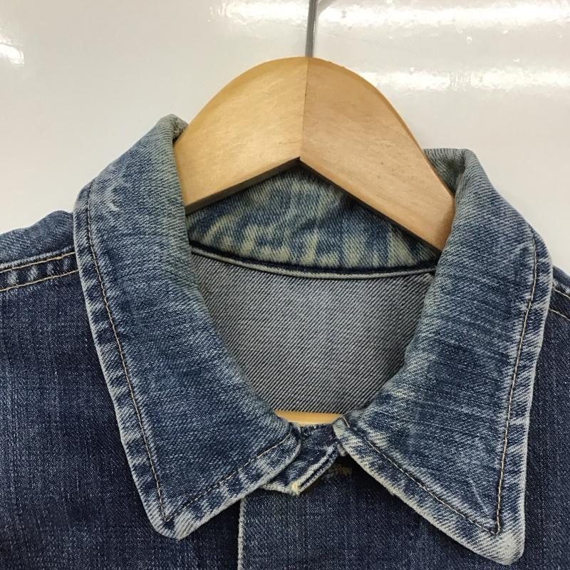 ラングラー Wrangler ジャケット、上着 ジャケット、ブレザー デニムジャケット Gジャン アウター カジュアルジャケット 40 無地 インディゴ / インディゴ /  メンズ USED 古着 中古 10131217