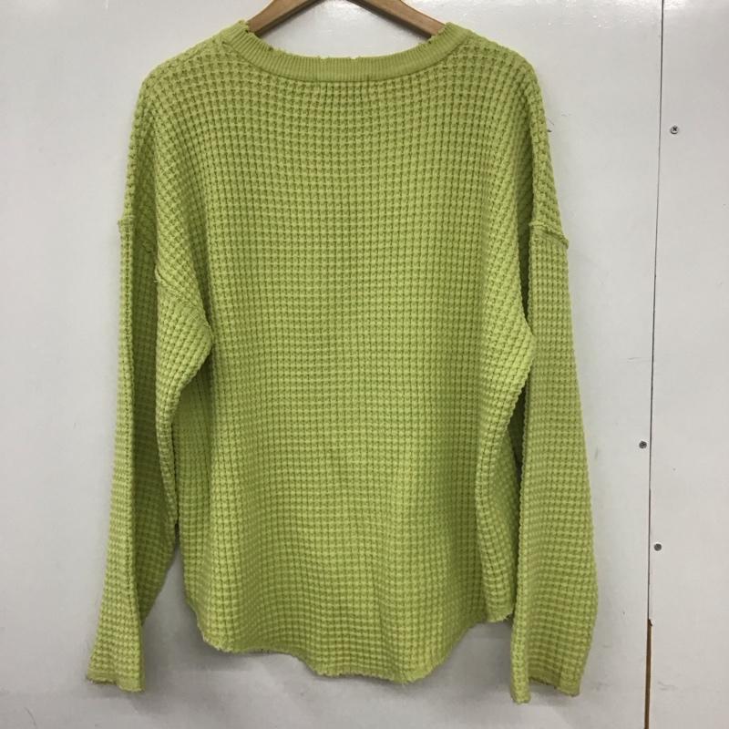ニコアンド niko and... ニット、セーター 長袖 FREE 無地 薄緑 / ライトグリーン /  レディース USED 古着 中古 10139939