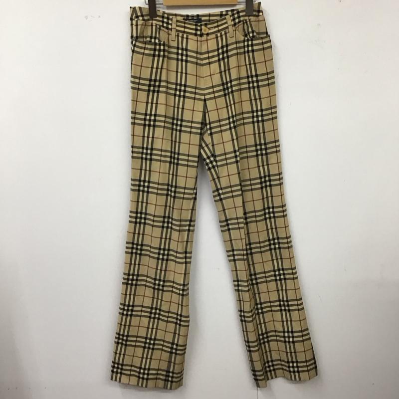 バーバリーロンドン Burberry London パンツ スラックス FQ025-038 ノバチェック ウール 40 40 チェック ベージュ / ベージュ / X 黒 / ブラック / X 赤 / レッド /  レディース USED 古着 中古 10116937