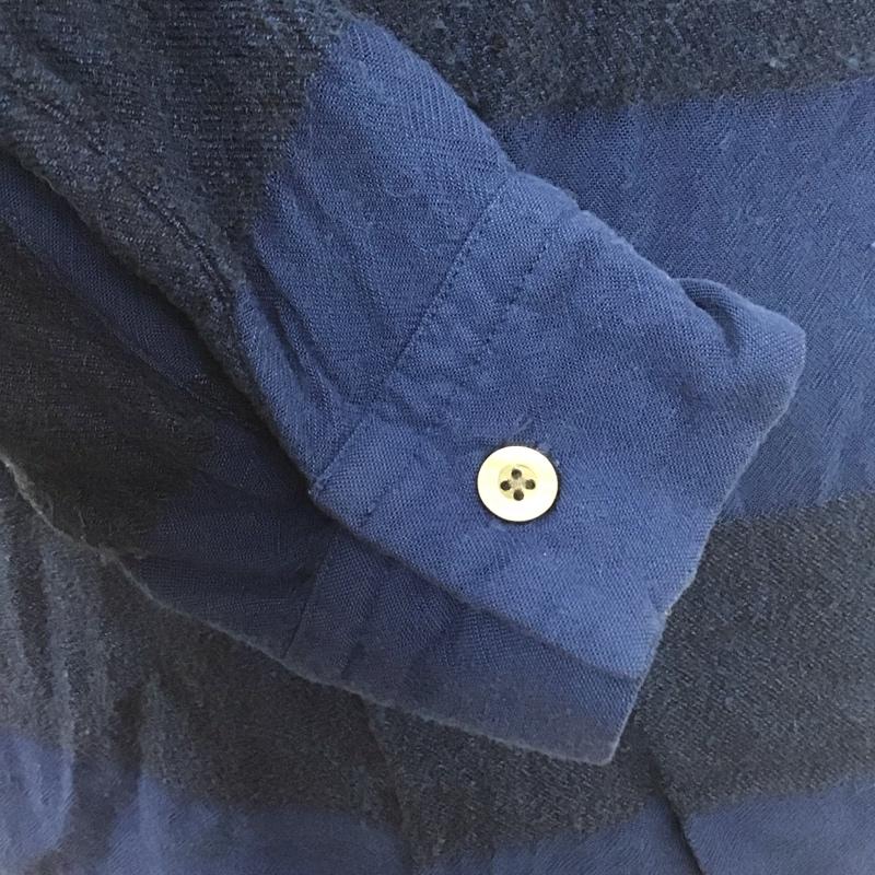 クーティー COOTIE シャツ、ブラウス 長袖 L 無地 青 / ブルー /  メンズ USED 古着 中古 10108064