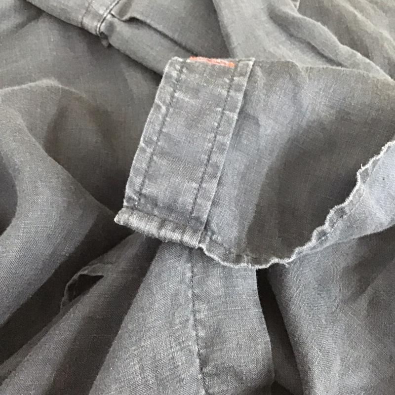 トミーヒルフィガー TOMMY HILFIGER シャツ、ブラウス 長袖 長袖シャツ 無地シャツ カラーシャツ M ロゴ、文字 紺 / ネイビー /  メンズ USED 古着 中古 10129057